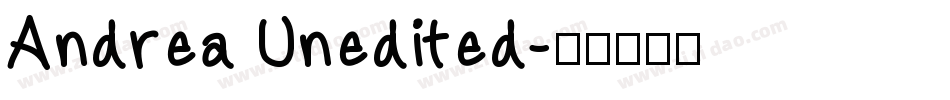 Andrea Unedited字体转换